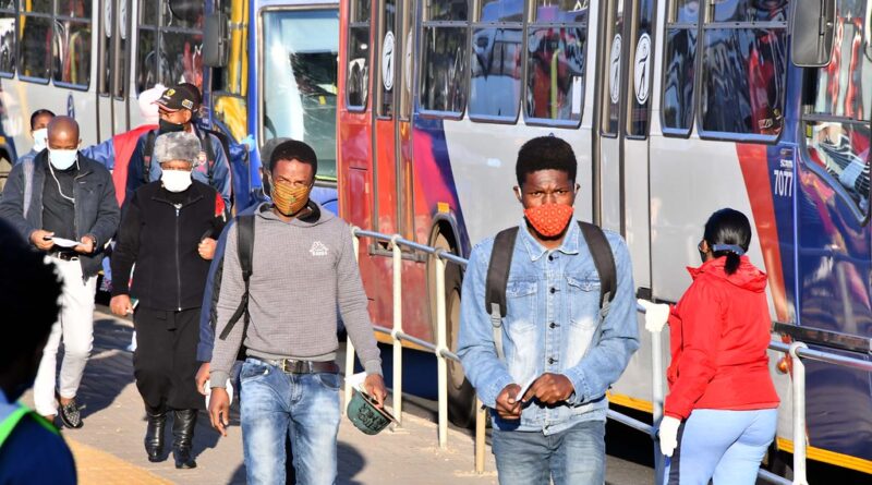 "Minister Fikile Mbalula inspects Rea-Vaya buses and stations as part of Coronavirus Covid-19 safety measures" by GovernmentZA is licensed under CC BY-ND 2.0